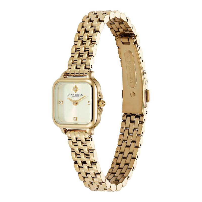 Main Image 2 of Olivia Burton Women's Mini Grosvenor Light Yellow Gold tone Bracelet Watch