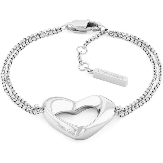 Calvin Klein Women's Stainless Steel Heart Bracelet