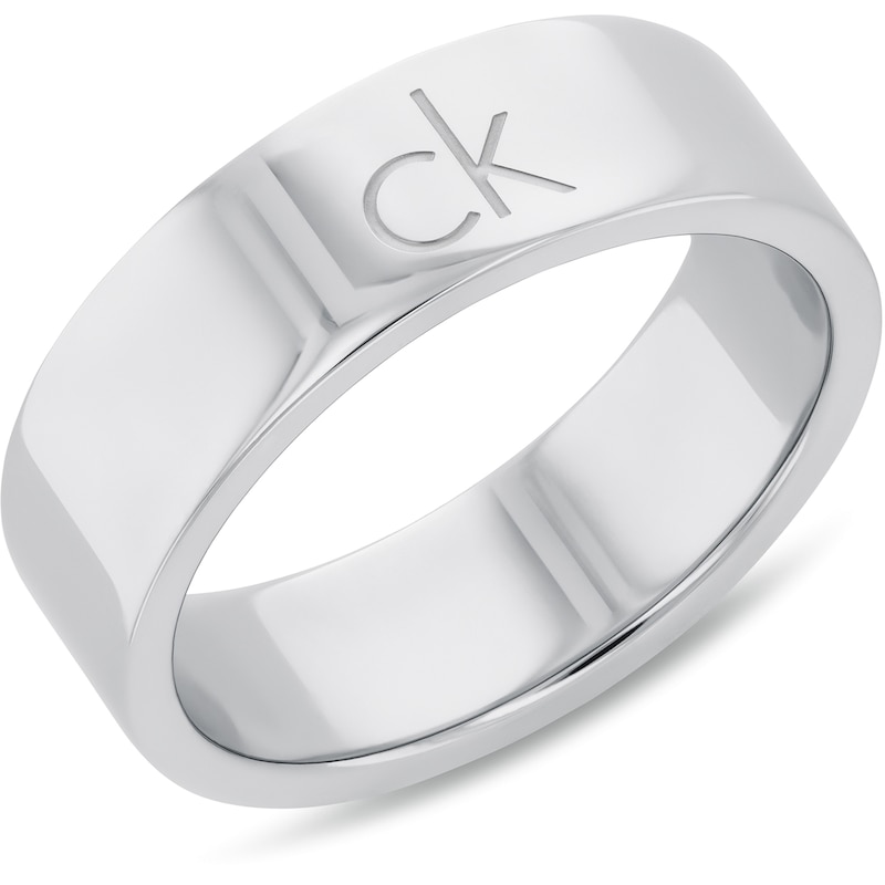 Main Image 4 of Calvin Klein Ladies' Stainless Steel Ring Trio Set - Size Q