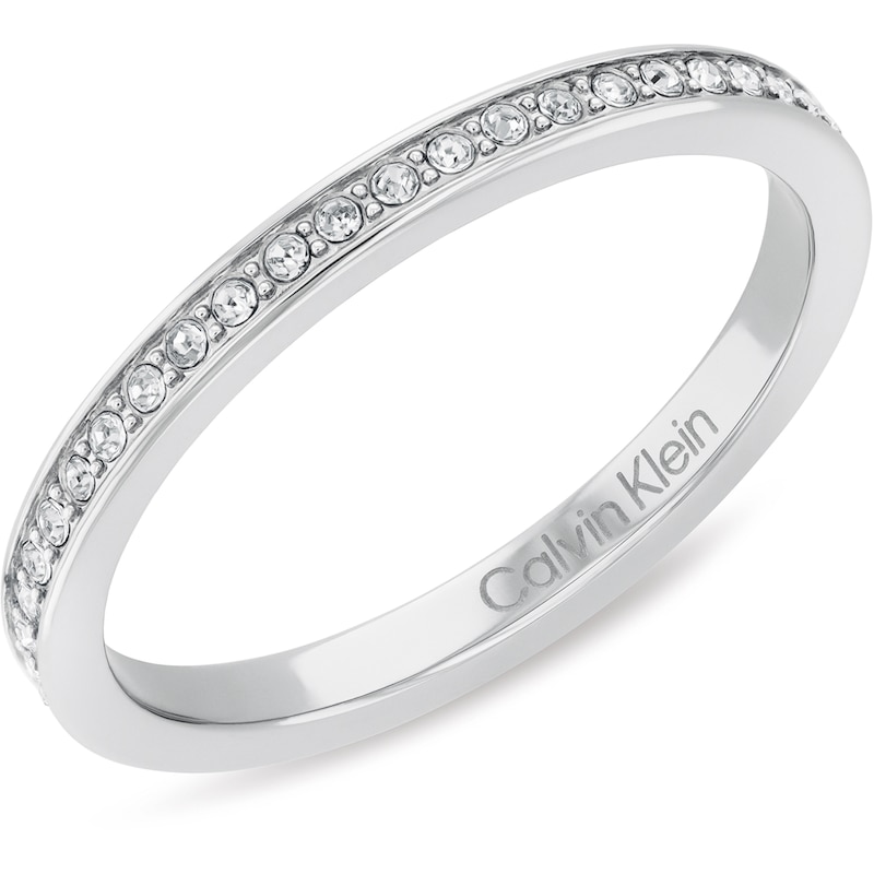 Main Image 6 of Calvin Klein Ladies' Stainless Steel Ring Trio Set - Size Q