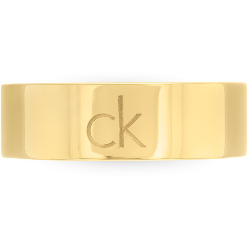 Main Image 3 of Calvin Klein Ladies' Gold Tone Ring Trio Set - Size N