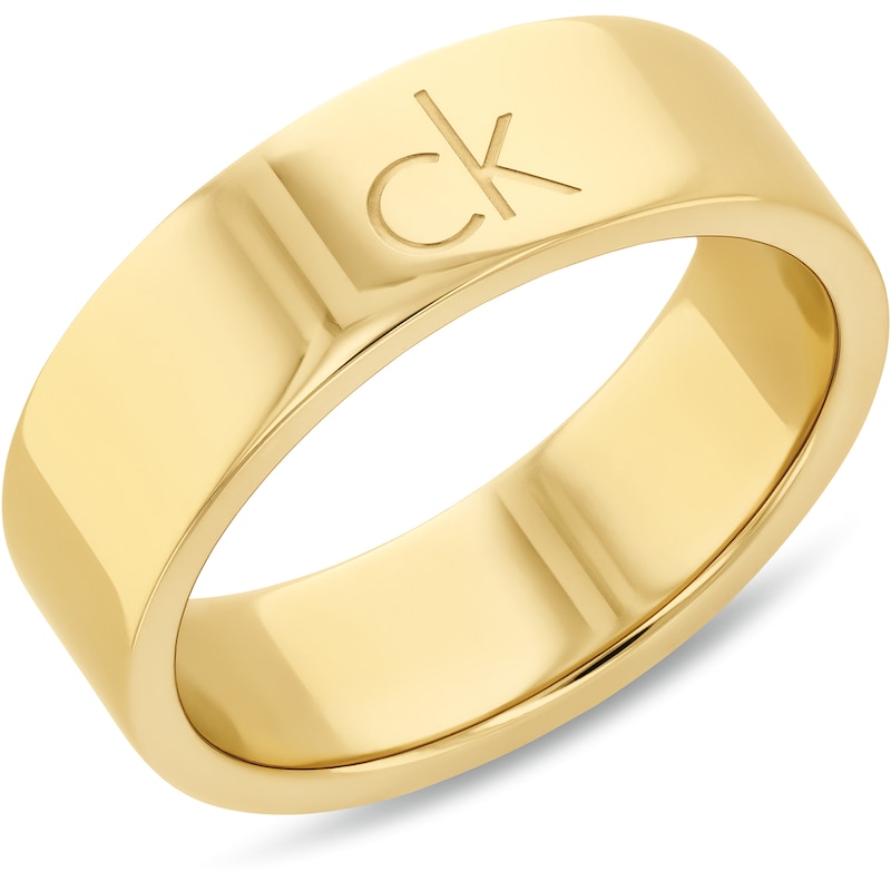 Main Image 4 of Calvin Klein Ladies' Gold Tone Ring Trio Set - Size N
