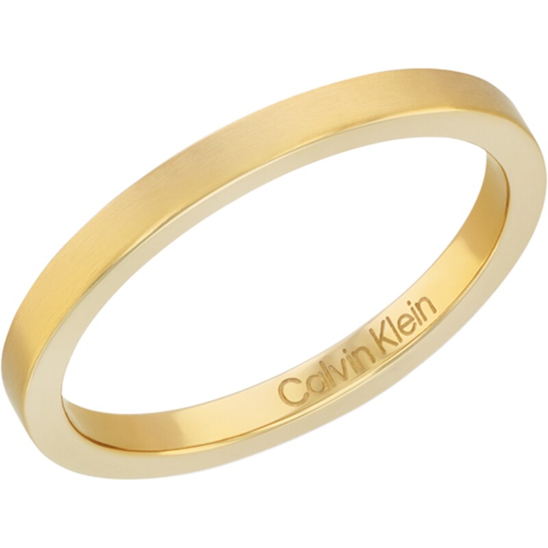 Main Image 8 of Calvin Klein Ladies' Gold Tone Ring Trio Set - Size N