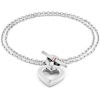 Thumbnail Image 1 of Tommy Hilfiger Ladies' Toggle Heart Pendant Stainless Steel Bracelet