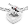 Thumbnail Image 2 of Tommy Hilfiger Ladies' Toggle Heart Pendant Stainless Steel Bracelet