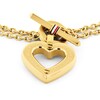 Thumbnail Image 2 of Tommy Hilfiger Ladies' Gold Tone Toggle Heart Pendant Bracelet