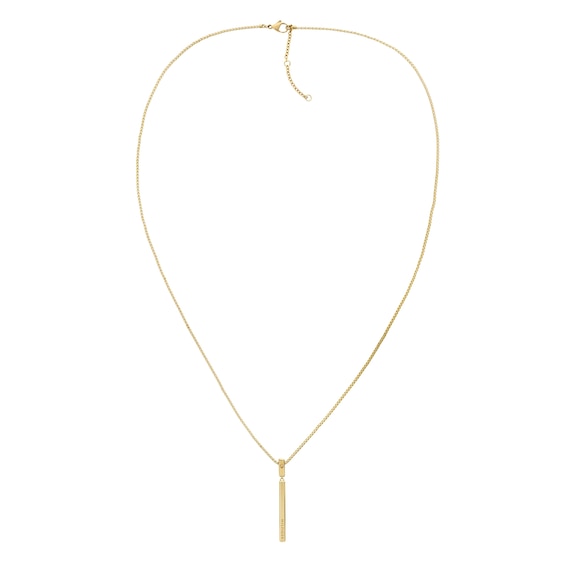 Tommy Hilfiger Ladies Gold Plated Pendant And Chain Necklace
