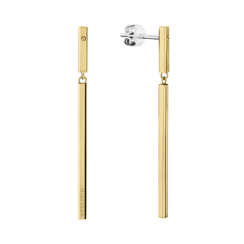 Main Image 1 of Tommy Hilfiger Women's Gold Plated Dangle Earrings