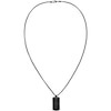 Thumbnail Image 2 of Tommy Hilfiger Men's Black Tone Pendant Necklace