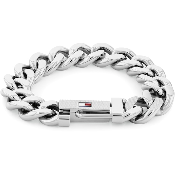 Tommy Hilfiger Men's Stainless Steel Curb Chain Bracelet