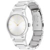 Thumbnail Image 2 of Calvin Klein Ladies' Silver Dial Gold Accents Stainless Steel Bracelet Watch