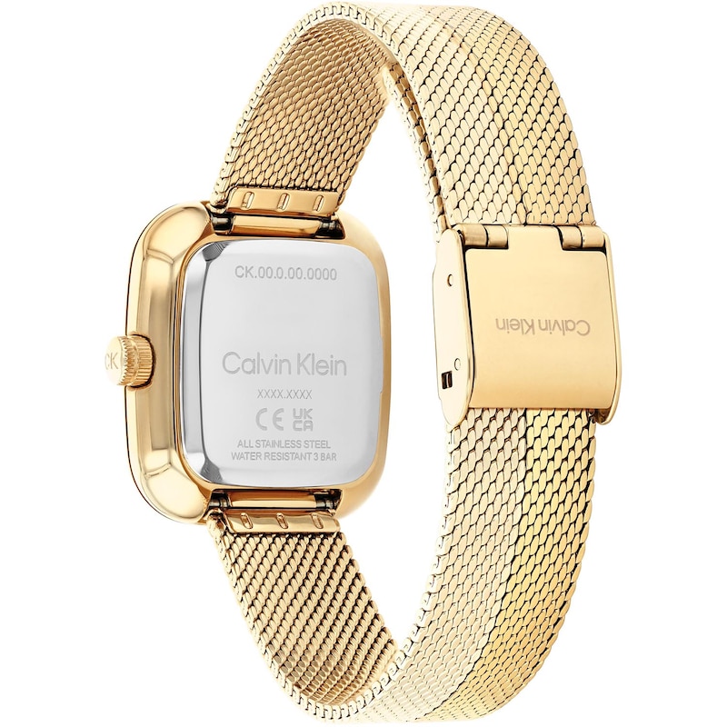 Main Image 3 of Calvin Klein Women's Gradient Dial Gold Tone Stainless Steel Mesh Strap Watch