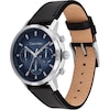 Thumbnail Image 3 of Calvin Klein Men's Blue Ombre Dial Black Leather Strap Watch