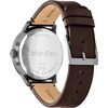 Thumbnail Image 2 of Calvin Klein Men's Grey Linear Dial Brown Leather Strap Watch