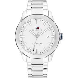 Tommy Hilfiger Automatic Men's Silver Dial Stainless Steel Bracelet Watch