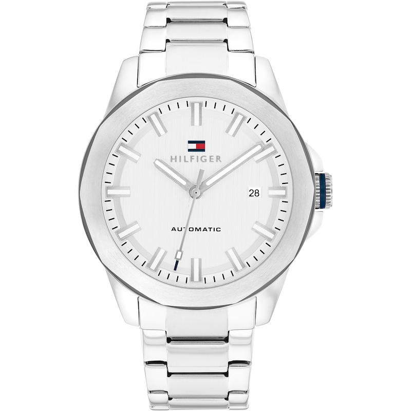 Main Image 1 of Tommy Hilfiger Automatic Men's Silver Dial Stainless Steel Bracelet Watch