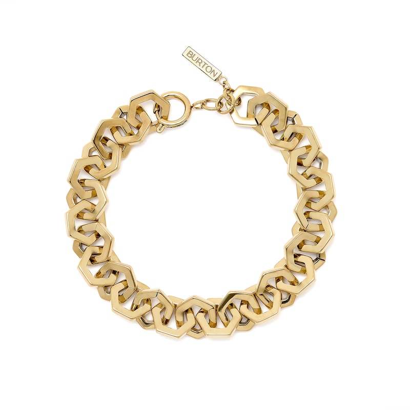 Main Image 1 of Olivia Burton Women's Honeycomb Light Gold Tone Link Bracelet