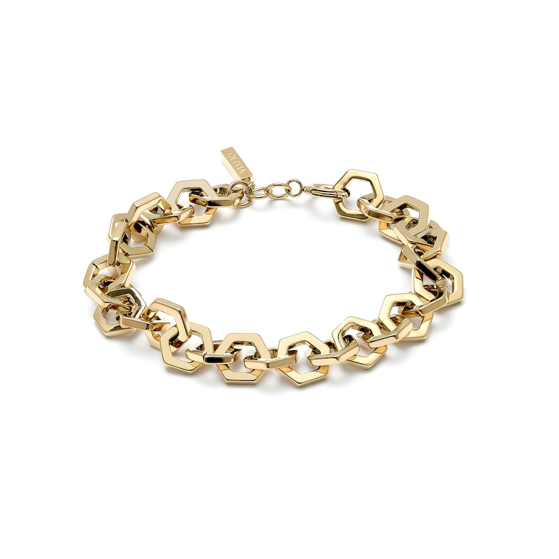 Main Image 2 of Olivia Burton Women's Honeycomb Light Gold Tone Link Bracelet