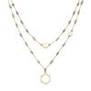 Thumbnail Image 1 of Olivia Burton Ladies' Honeycomb Classic Light Gold Tone Double Layered Necklace