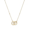Thumbnail Image 1 of Olivia Burton Ladies' Light Gold Tone Amity Interlock Necklace