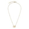 Thumbnail Image 2 of Olivia Burton Ladies' Light Gold Tone Amity Interlock Necklace
