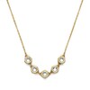 Thumbnail Image 1 of Olivia Burton Ladies' Ever Stacked Crystal Hex Honeycomb Light Gold Tone Necklace