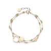 Thumbnail Image 1 of Olivia Burton Ladies' Honeycomb Classic Light Gold Tone Double Layered Bracelet
