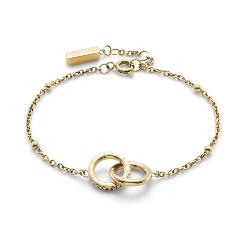 Main Image 2 of Olivia Burton Ladies' Light Gold Tone Amity Interlock Bracelet