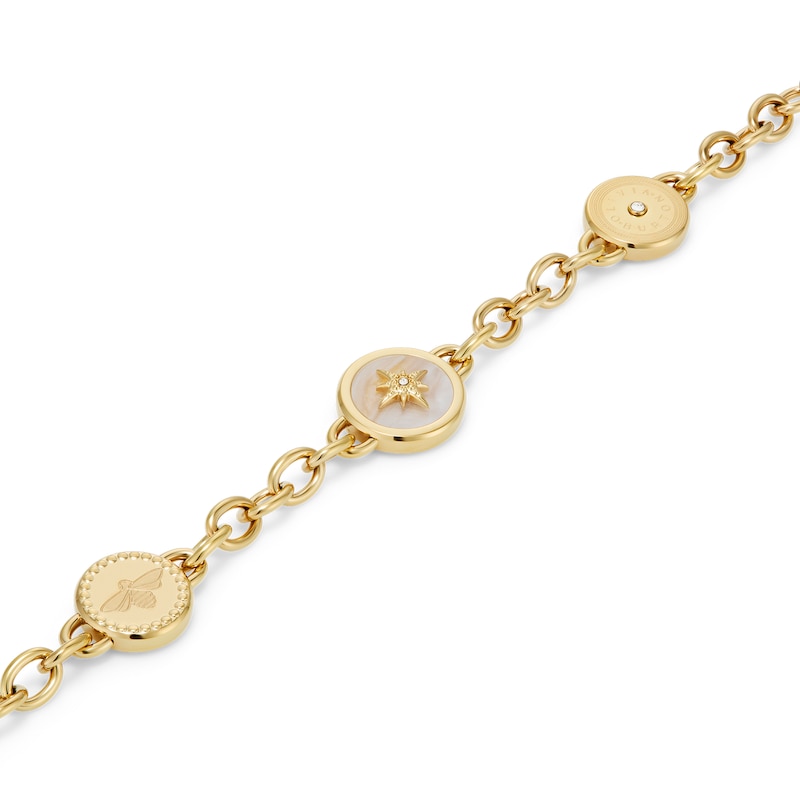 Main Image 3 of Olivia Burton Ladies' Signature Charms Light Gold Tone Bracelet