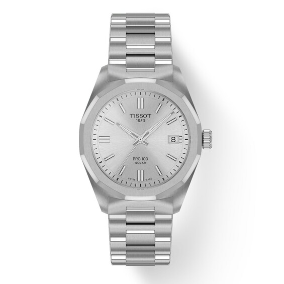 Tissot PRC 100 Solar 34mm Women's Stainless Steel Bracelet Watch