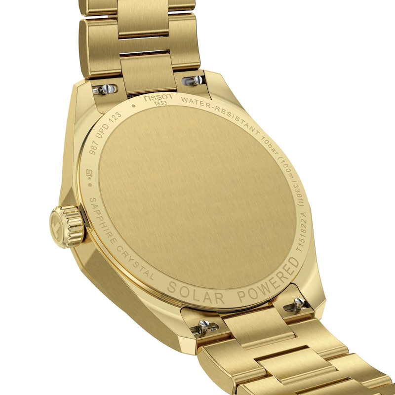 Main Image 3 of Tissot PRC 100 Solar Women's 34mm Gold Dial Yellow PVD Bracelet Watch