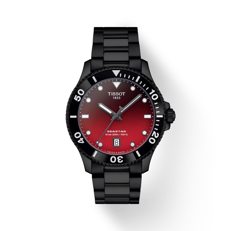 Main Image 1 of Tissot Seastar Quartz 40mm red PVD Black