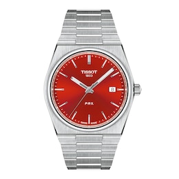 Tissot PRX 40mm Red Dial & Stainless Steel Watch