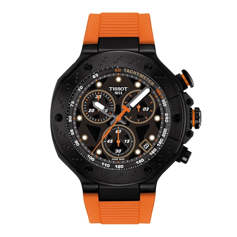 Main Image 1 of Tissot T-Race Men's Chronograph Orange Strap Watch