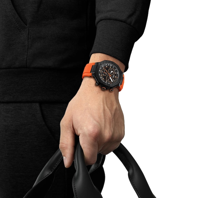 Main Image 5 of Tissot T-Race Men's Chronograph Orange Strap Watch