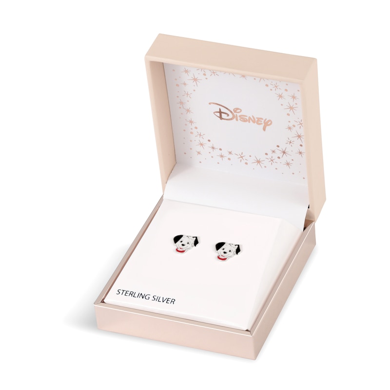 Main Image 3 of Disney 101 Dalmatians Sterling Silver Enamel Stud Earrings