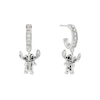 Thumbnail Image 1 of Disney Sterling Silver Stitch Hanging Stone Set Drop Earrings