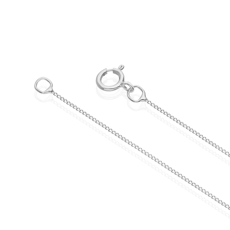 Main Image 3 of 9ct White Gold Diamond & Tanzanite Pendant Necklace