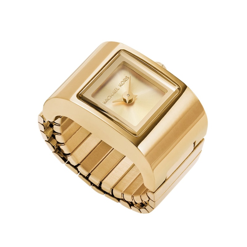 Main Image 1 of Michael Kors Ladies' Darrington Gold Tone Stainless Steel Watch Ring