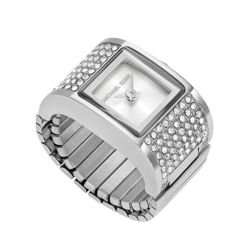 Main Image 1 of Michael Kors Ladies' Darrington Stainless Steel Stone Set Watch Ring