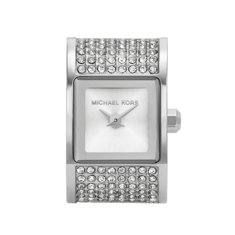 Main Image 2 of Michael Kors Ladies' Darrington Stainless Steel Stone Set Watch Ring