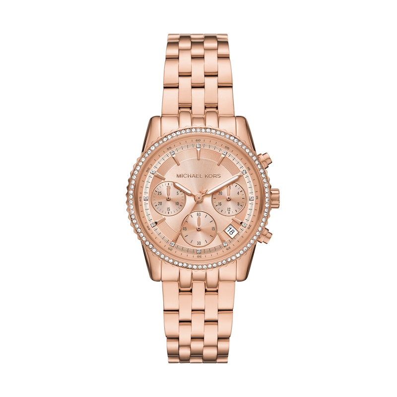 Main Image 1 of Michael Kors Mini Bryant Chronograph Rose Gold Tone Stainless Steel Watch