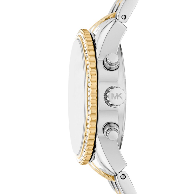 Main Image 3 of Michael Kors Mini Bryant Chronograph Dial Two Tone Stainless Steel Watch