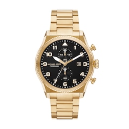 Michael Kors Men's Panorama Chronograph Gold Tone Stainless Steel Watch