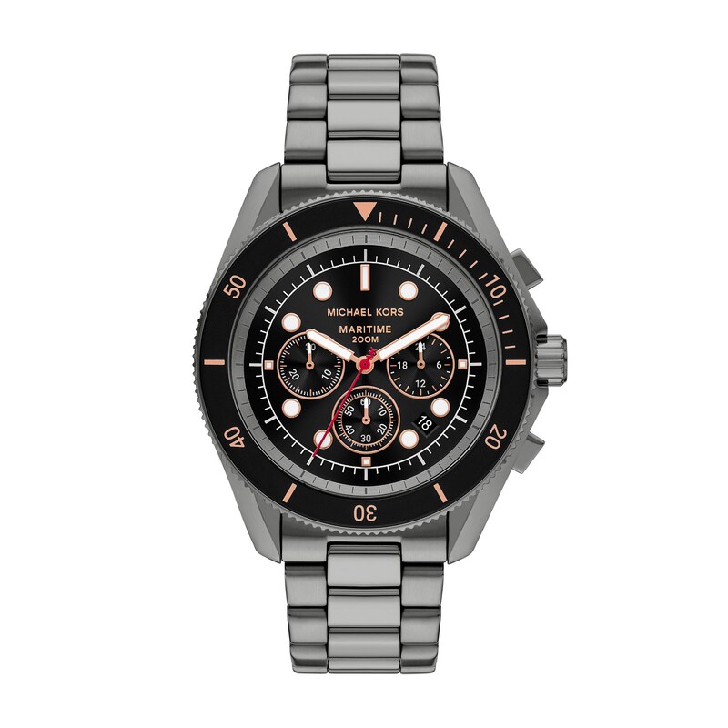 Main Image 1 of Michael Kors Men's Maritime Chronograph Gunmetal Stainless Steel Watch