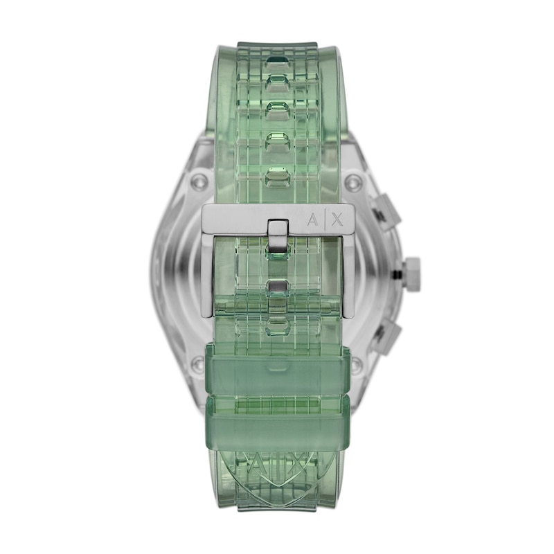 Main Image 2 of Armani Exchange Sync Men's Chronograph Clear Green Polyurethane Watch