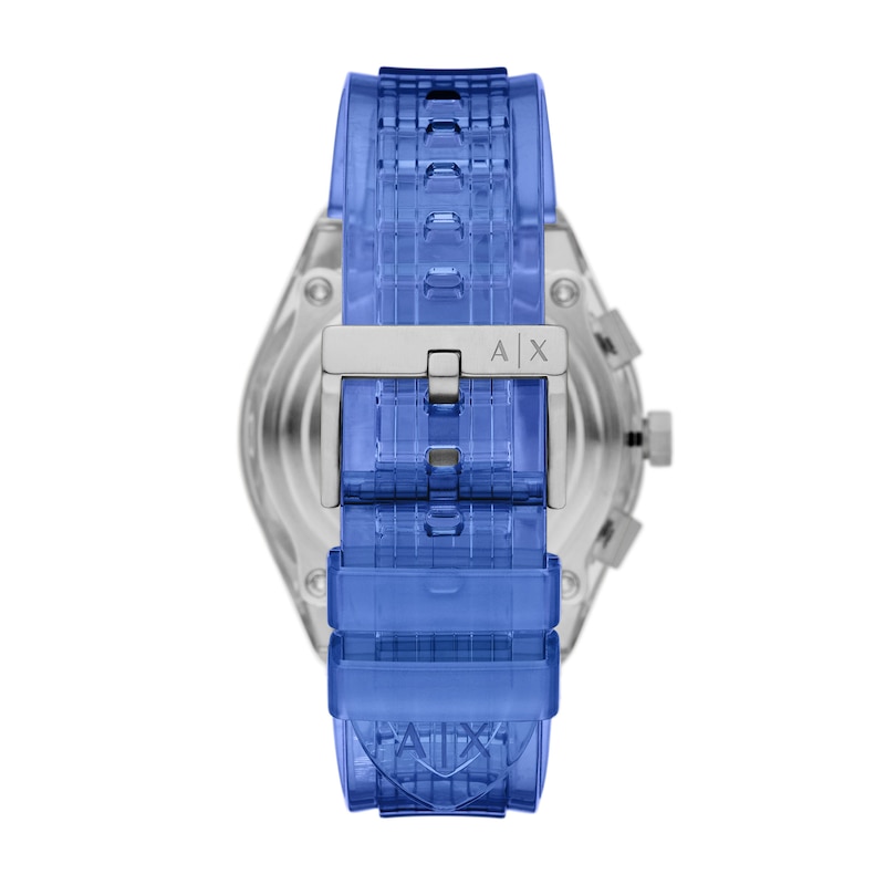 Main Image 2 of Armani Exchange Men's Chronograph Clear Blue Nylon Strap Watch