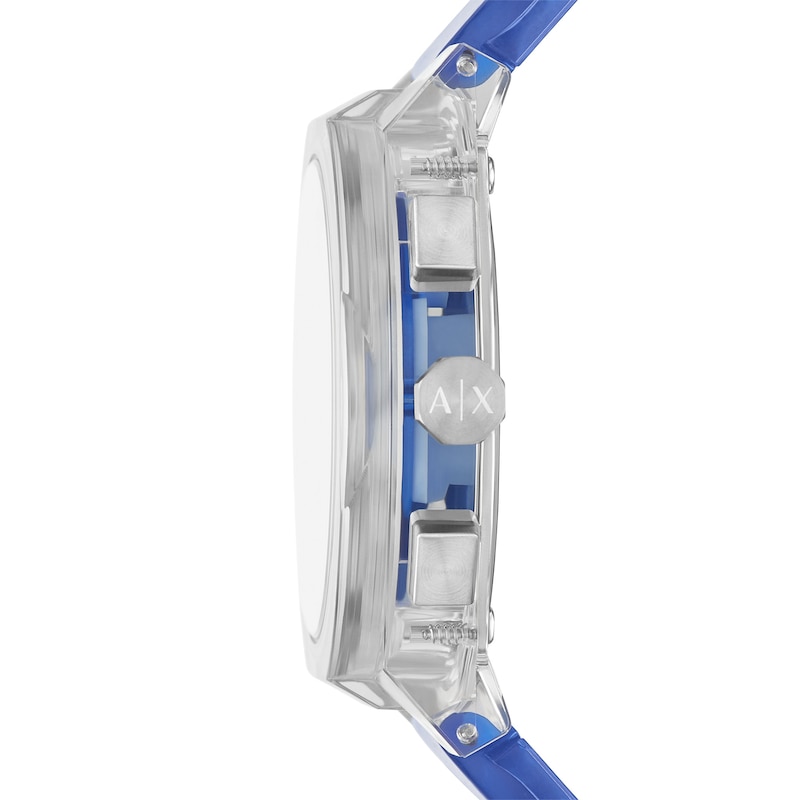 Main Image 3 of Armani Exchange Men's Chronograph Clear Blue Nylon Strap Watch