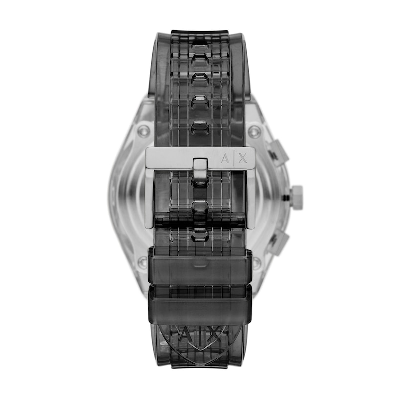 Main Image 2 of Armani Exchange Sync Men's Chronograph Clear Polyurethane Strap Watch