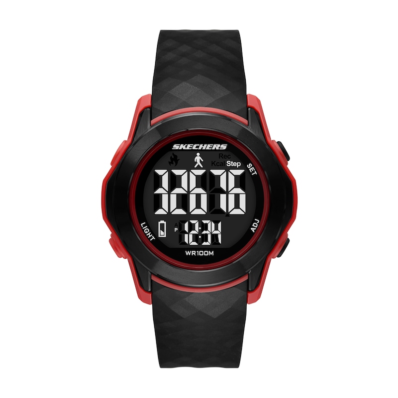 Main Image 1 of Skechers Men's Galloway Digital Black Polycarbonate Watch